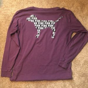 PINK long sleeve shirt with front pocket